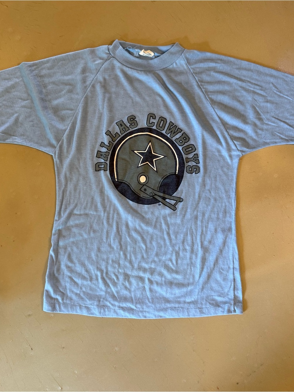 1970s/80s Dallas Cowboys Vintage Blue T-Shirt Size X-Large